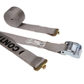 Us Cargo Control 2" x 16' Gray Cam Strap w/ Butterfly Fittings C316BFSF2-GRY